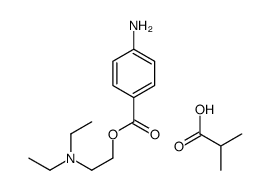 2-(diethylamino)ethyl 4-aminobenzoate,2-methylpropanoic acid结构式