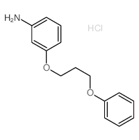 Benzenamine,3-(3-phenoxypropoxy)-, hydrochloride (1:1) structure