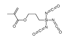 3-triisocyanatosilylpropyl 2-methylprop-2-enoate Structure