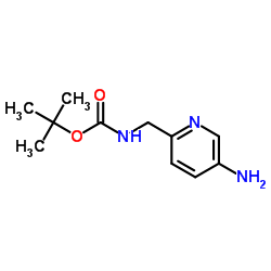 2-Methyl-2-propanyl [(5-amino-2-pyridinyl)methyl]carbamate结构式