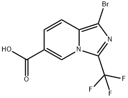 1-溴-3-(三氟甲基)咪唑并[1,5-A]吡啶-6-羧酸图片