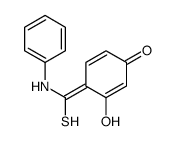 4-[anilino(sulfanyl)methylidene]-3-hydroxycyclohexa-2,5-dien-1-one Structure