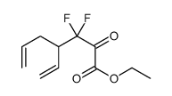 ethyl 4-ethenyl-3,3-difluoro-2-oxohept-6-enoate结构式