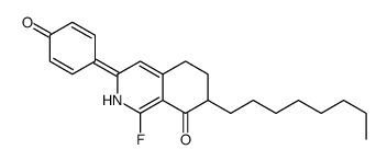 1-fluoro-7-octyl-3-(4-oxocyclohexa-2,5-dien-1-ylidene)-2,5,6,7-tetrahydroisoquinolin-8-one Structure