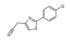 2-(2-(4-chlorophenyl)thiazol-4-yl)acetonitrile结构式