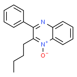 2-Butyl-3-phenylquinoxaline 1-oxide结构式