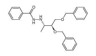 (2S,3S)-1,2-di-benzyloxy-3-(2-benzoylhydrazino)butane Structure