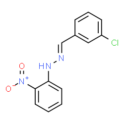 1-(3-chlorobenzylidene)-2-(2-nitrophenyl)hydrazine结构式