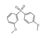 (3-methoxy-phenyl)-(4-methoxy-phenyl)-sulfone结构式