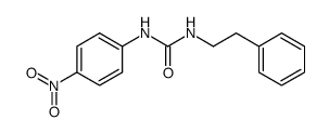 1-(4-nitrophenyl)-3-phenethylurea结构式