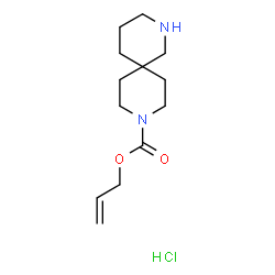 烯丙基 2,9-二氮杂螺[5.5]十一烷-9-甲酸基酯盐酸结构式