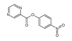 (4-nitrophenyl) pyrazine-2-carboxylate结构式