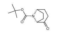 (1R,5S)-8-(tert-butyloxycarbonyl)-8-azabicyclo[3.2.1]-2-octanone结构式