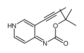 tert-butyl N-(3-prop-1-ynylpyridin-4-yl)carbamate Structure