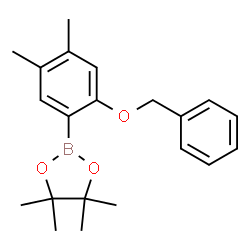 2-Benzyloxy-4,5-dimethylphenylboronic acid, pinacol ester结构式