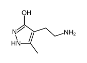 4-(2-aminoethyl)-1,2-dihydro-5-Methyl-3H-Pyrazol-3-one structure