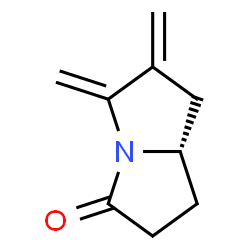 3H-Pyrrolizin-3-one,hexahydro-5,6-bis(methylene)-,(7aS)-(9CI) structure