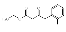4-(2-fluoro-phenyl)-3-oxo-butyric acid ethyl ester Structure