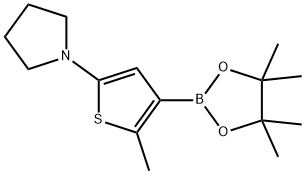 2-Methyl-5-(pyrrolidino)thiophene-3-boronic acid pinacol ester图片