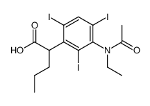 2-[3-(N-Ethylacetylamino)-2,4,6-triiodophenyl]valeric acid Structure