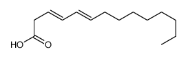 (3E,5Z)-3,5-Tetradecadienoic acid structure