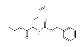 ethyl N-benzyloxycarbonyl-L-2-amino-5-hexenoate Structure