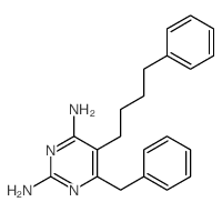2,4-Pyrimidinediamine,5-(4-phenylbutyl)-6-(phenylmethyl)- Structure