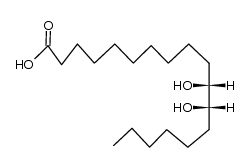 (+/-)-erythro-11,12-dihydroxy-octadecanoic acid Structure