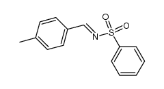 N-(4-methylbenzylidene)benzenesulfonamide Structure
