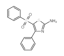 2-Amino-4-phenyl-5-phenylsulfonyl-1,3-thiazole Structure