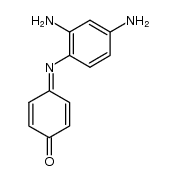 [1,4]benzoquinone-mono-(2,4-diamino-phenylimine)结构式