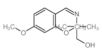 1-Propanol,2-[[(2,4-dimethoxyphenyl)methylene]amino]-2-methyl-结构式