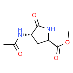 L-Proline, 4-(acetylamino)-5-oxo-, methyl ester, (4S)- (9CI) structure