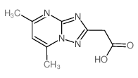 (5,7-二甲基-[1,2,4]噻唑并[1,5-a]嘧啶-2-基)-乙酸结构式