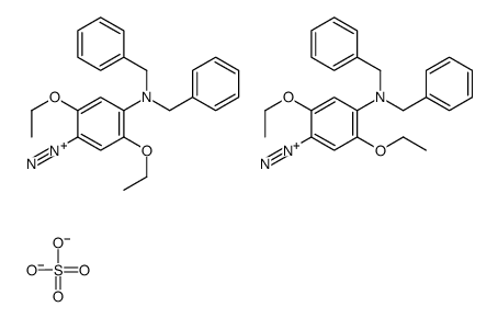 4-[bis(benzyl)amino]-2,5-diethoxybenzenediazonium sulphate (2:1) Structure