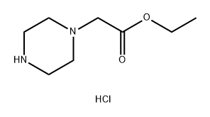 ethyl 2-(piperazin-1-yl)acetate hydrochloride Structure
