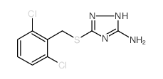 3-[(2,6-DICHLOROBENZYL)SULFANYL]-1H-1,2,4-TRIAZOL-5-AMINE结构式