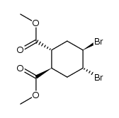 4c,5t-Dibrom-cyclohexan-1r,2t-dicarbonsaeure-dimethylester Structure