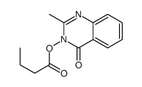4(3H)-Quinazolinone, 3-(butyryloxy)-2-methyl- Structure