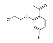 1-[2-(2-chloroethoxy)-4-fluorophenyl]ethanone Structure