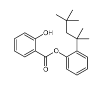 [2-(2,4,4-trimethylpentan-2-yl)phenyl] 2-hydroxybenzoate Structure