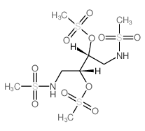 Methanesulfonamide,N,N'-(2,3-dihydroxytetramethylene)bis-, dimethanesulfonate (ester), (R,R)-(-)-(8CI)结构式