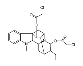 17,21-bis-chloroacetoxy-ajmalane结构式