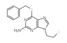 9H-Purin-2-amine,9-(2-chloroethyl)-6-[(phenylmethyl)thio]- picture