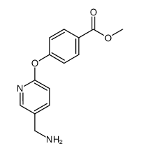 Methyl 4-((5-(aminomethyl)pyridin-2-yl)oxy)benzoate结构式
