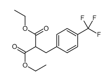 diethyl 2-[[4-(trifluoromethyl)phenyl]methyl]propanedioate Structure