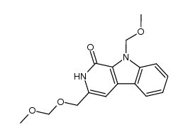 N-methoxymethyl-1-hydroxy-3-(methoxymethyloxy)methyl-β-carboline Structure