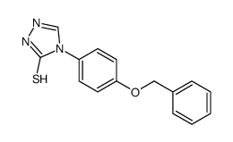 4-[4-(BENZYLOXY)PHENYL]-4H-1,2,4-TRIAZOLE-3-THIOL structure