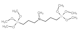 BIS(3-TRIMETHOXYSILYLPROPYL)-N-METHYLAMINE structure