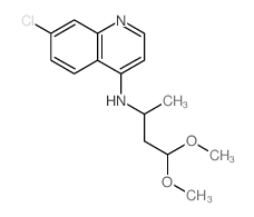 4-Quinolinamine,7-chloro-N-(3,3-dimethoxy-1-methylpropyl)-结构式
